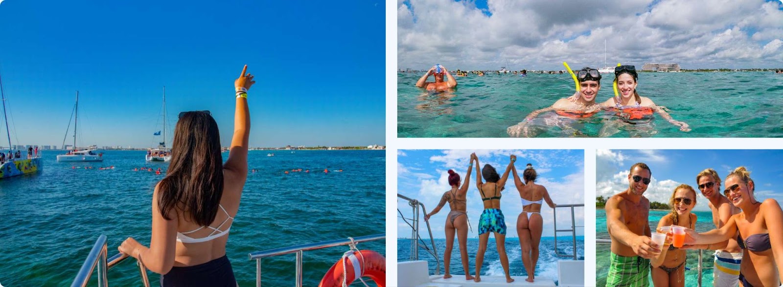 tour a Isla Mujeres en Catamarán todo incluido